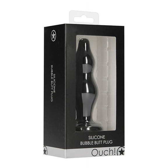 Shots Ouch Bubble Butt Plug - Black