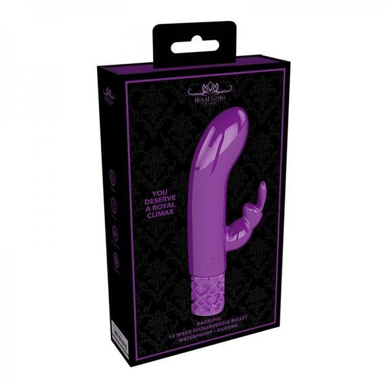 purple rabbit sex toy Bodywand G-Play Dual Stimulator Rechargeable Silicone Rabbit Vibrator,  Purple main image 0