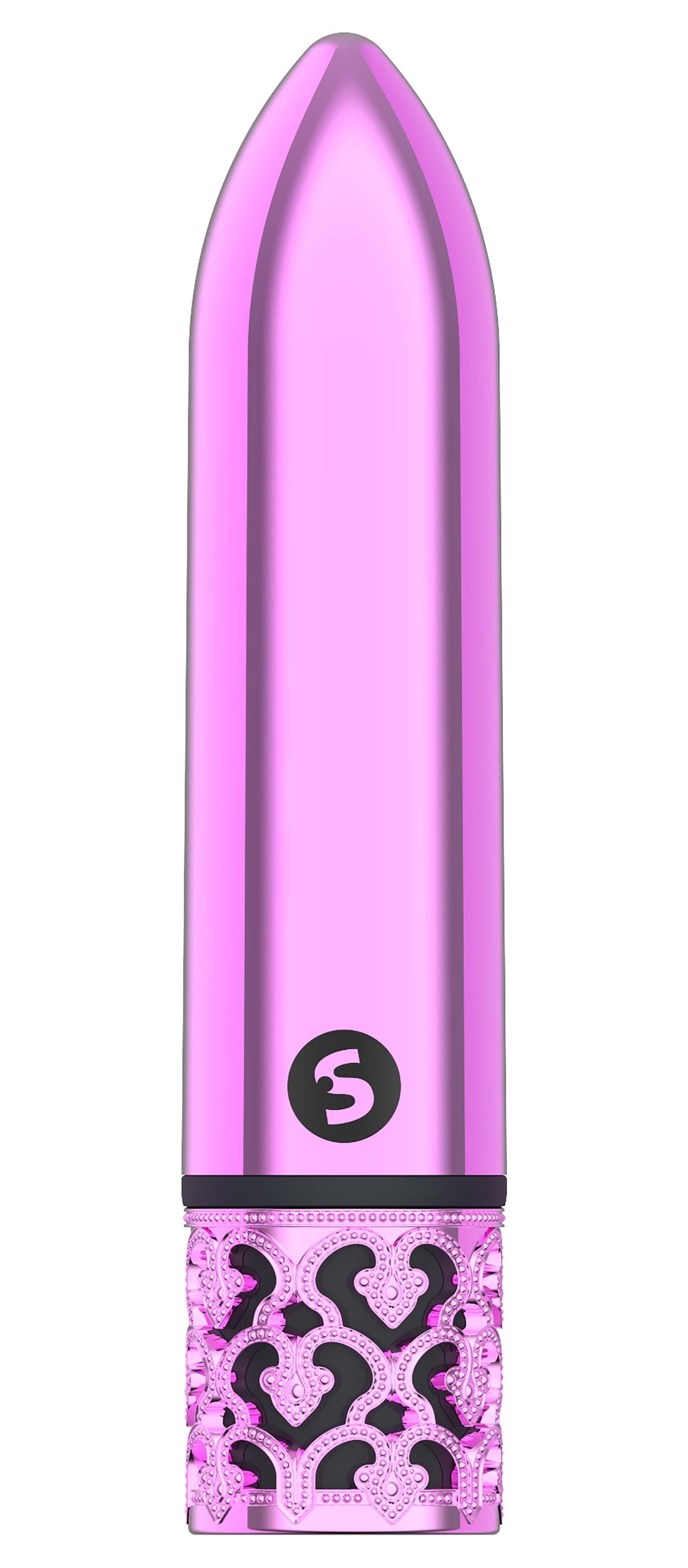 Royal Glamour Raspberry Shots Royal Gems Glamour Rechargeable ABS Bullet Vibrator Pink ...