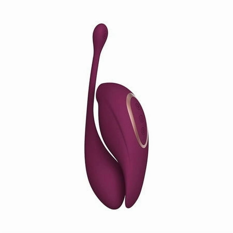 Shots Twitch 2 Vibrator w/Remote Control Vibrating Egg - Burgundy -  Walmart.com