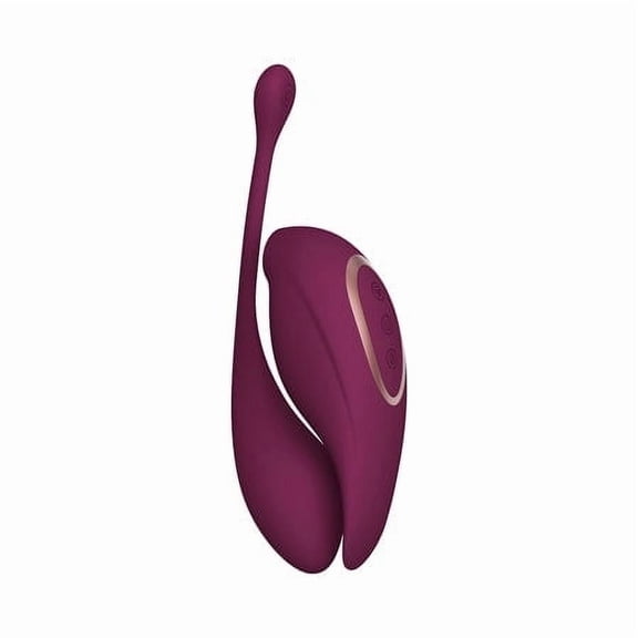 Shots Twitch 2 Vibrator w/Remote Control Vibrating Egg - Burgundy