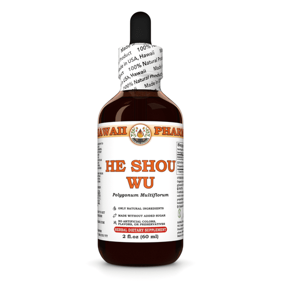 He Shou Wu (Polygonum Multiflorum) Prepared Root Liquid Extract. Expertly Extracted by Trusted HawaiiPharm Brand. Absolutely Natural. Proudly made in USA. Tincture 2 Fl.Oz