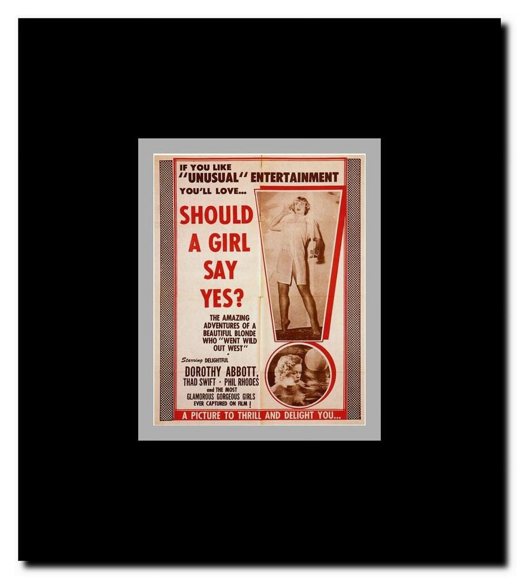 Should a Girl Say Yes Framed Movie Poster