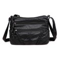thumbnail image 1 of Shoulder Bag, Crossbody Bag, Multi-Compartment Small Cell Phone Bag With USB Hole, Adjustable Removable Strap, Washed Leather, Large Capacity, Lightweight, Vintage Style, 1 of 2