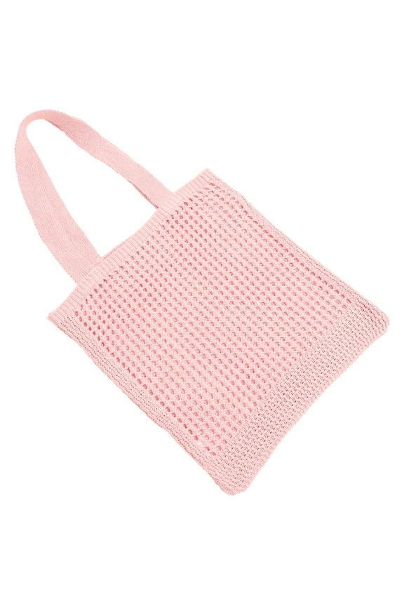Polyester Knitted Tote Bag with Stylish for Daily Use and Shopping