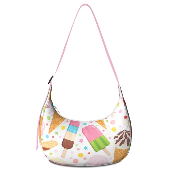 Shoulder Bag Ice Cream Small Crossbody Purse for Unisex Women Men Casual Trendy Small Shoulder Bag Purse