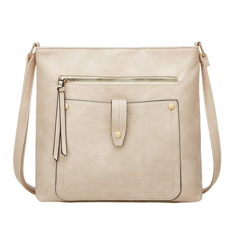 Shoulder Bag Ladies Soft Leather Retro Simple Fashion Small Square Bag Shoulder Bag Handbag Handbag Large Capacity Multi Pocket Crossbody Bag Small