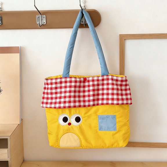 Shoulder Bag Versatile Casual Outdoor Tote Large Capacity Handbag Trendy Soft Fabric Design Adjustable Strap Lightweight Daily Walking Shopping Bag