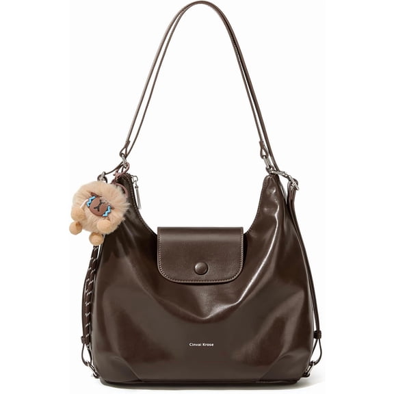 Shoulder Bag Women Leather Tote Bag Aesthetic Messenger Bag Cute Backpack Hobo Bag for Work