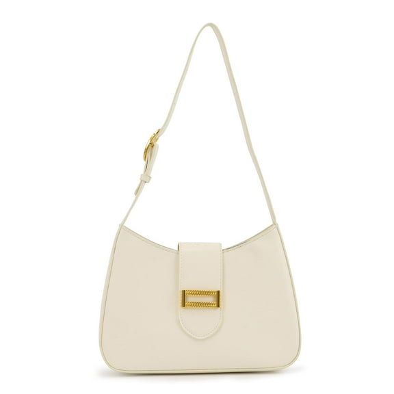 Shoulder Bag for Women, Elegant Underarm Purse Ladies, Vintage Shoulder Bag for Women, Commuter Package, White
