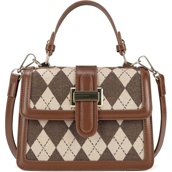 Shoulder Bag for Women Fashion Purse Diamond Pattern Crossbody Bag with Adjustable Strap