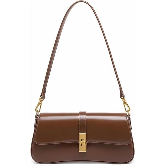 Shoulder Bag for Women, Genuine Leather Crossbody Bag Handbag with Removable Adjustable Straps