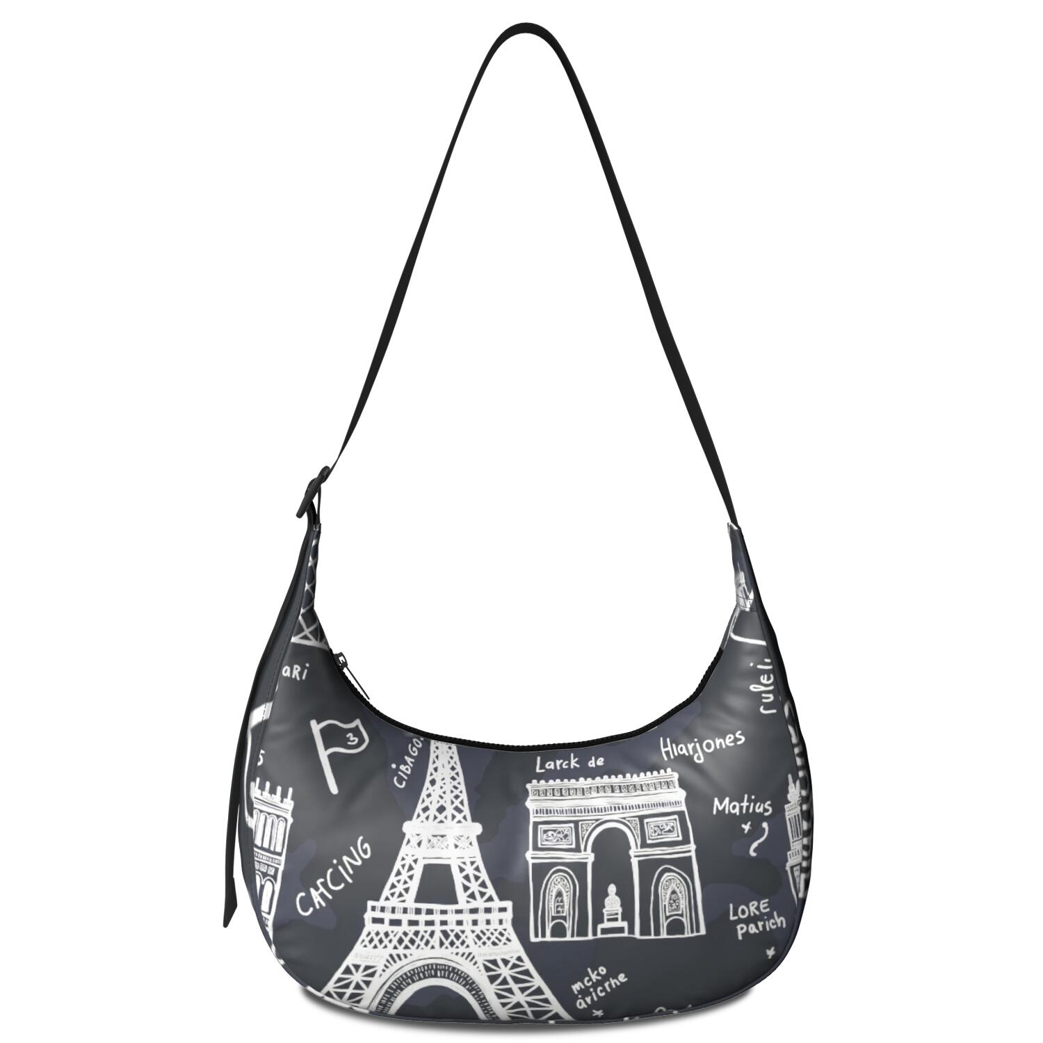 Shoulder Bag for Women Men Trendy Nylon Cross Body Hobo Bag with Adjustable Strap
