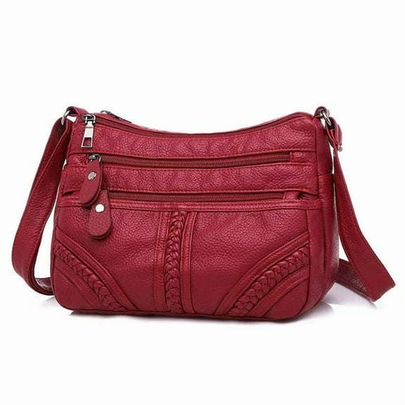 Shoulder Bag for Women, Soft PU Leather Purses with Multi Pockets Crossbody Bag Pocketbooks for Daily Use Travel