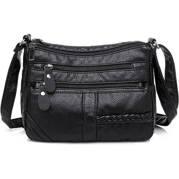 Shoulder Bag for Women, Soft PU Leather Purses with Multi Pockets Crossbody Bag Pocketbooks for Daily Use Travel