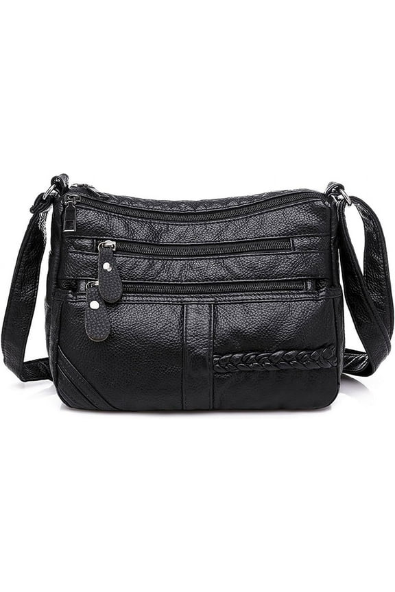 Shoulder Bag for Women, Soft PU Leather Purses with Multi Pockets Crossbody Bag Pocketbooks for Daily Use Travel