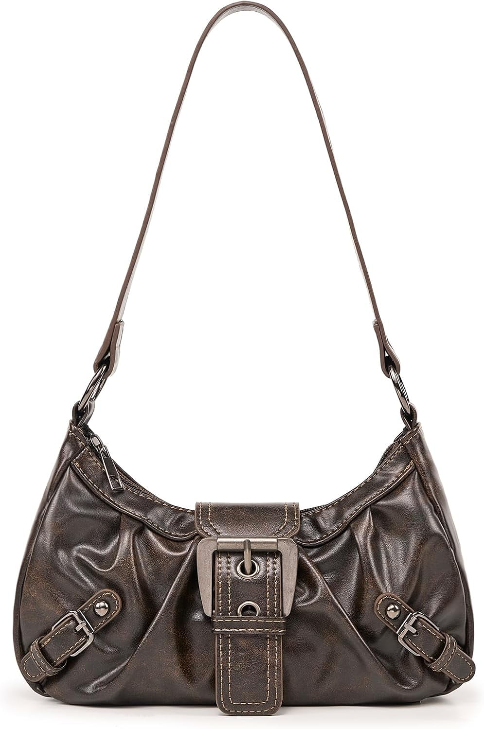 Shoulder Bag for Women Top Handle Handbag Purse Y2K Hobo Clutch Small Punk Purse Trendy