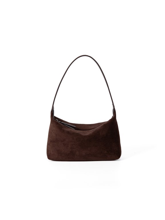 Shoulder Bag for Women Trendy Evening Clutches Purse Suedes Under the Arm Purses Hobos Toted Handbag with Zipper Closure
