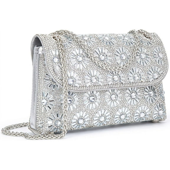 Shoulder Bags Crossbody Bag Purses Handbags Crystals Rhinestone Evening Bag for Women Clutch Purse with Chain