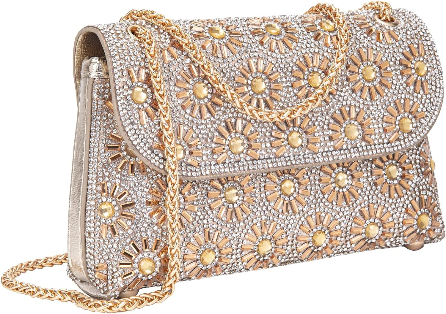 Shoulder Bags Crossbody Bag Purses Handbags Crystals Rhinestone Evening Bag for Women Clutch Purse with Chain