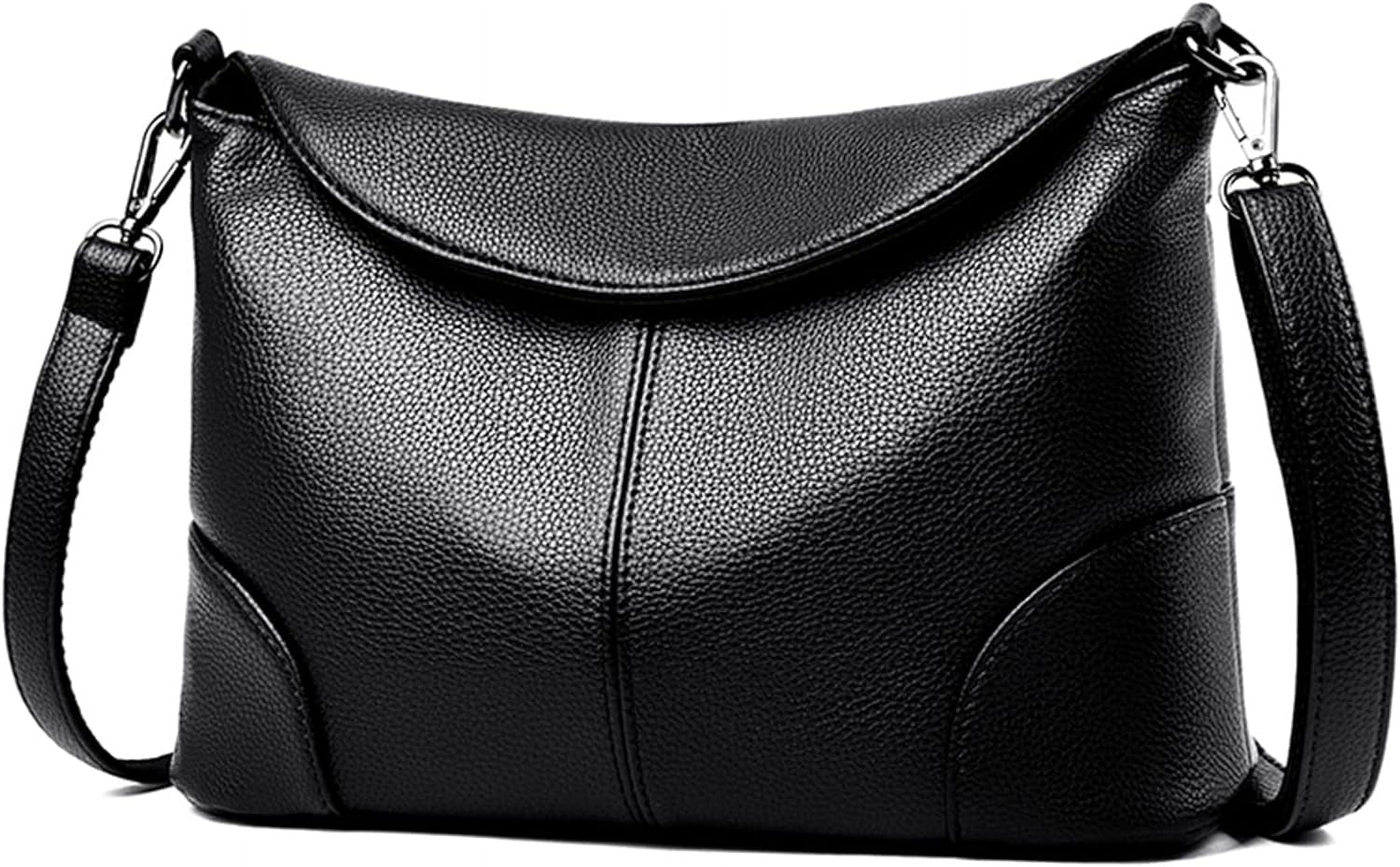 Shoulder Bags for Women Casual Medium Leather Flap Zip Crossbody Bag Purses and Handbags Satchel Messenger Tote Bag