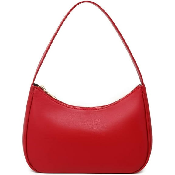 Shoulder Bags for Women, Cute Hobo Tote Handbag Mini Clutch Purse with Zipper Closure