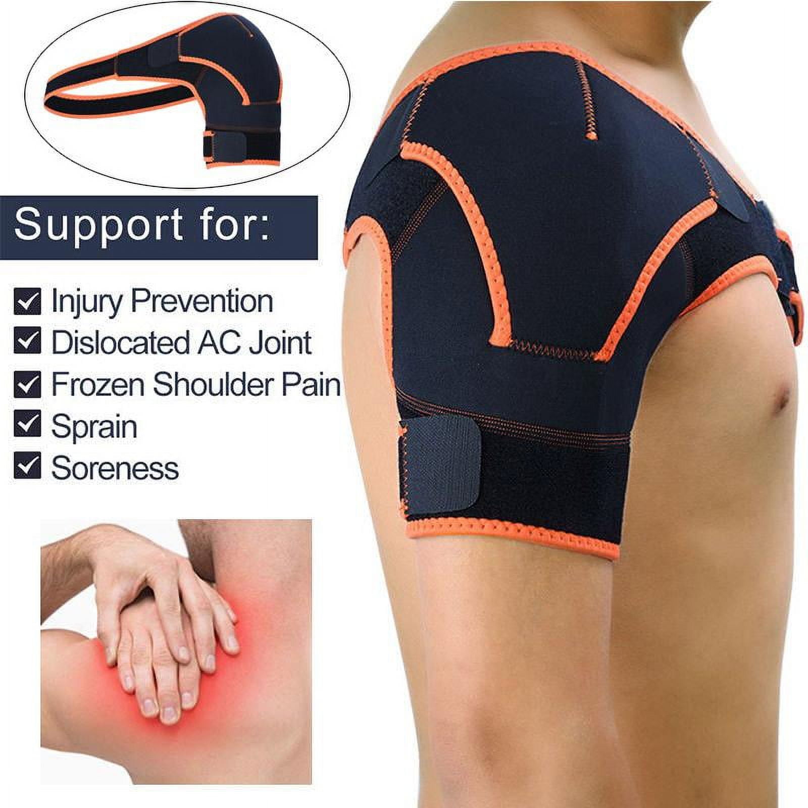 Shoulder Bandage,Adjustable Shoulder Support Brace Strap Joint Sport Gym  Compression Bandage Wrap 