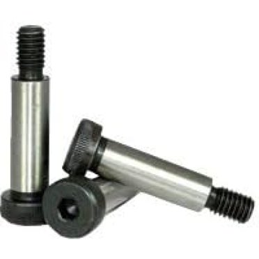 Grade 8 1/4"-20 Shoulder Bolts - Allen Socket Head, 10-24 Thread, Plain Steel (Brighton Best)