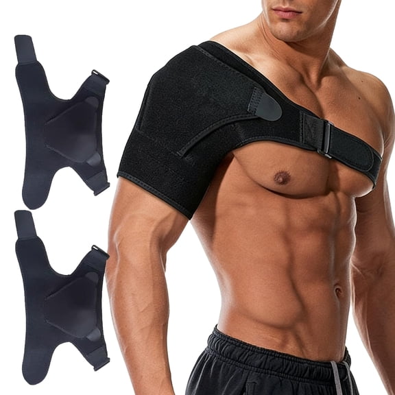 Shoulder Brace, Compression Shoulder Brace, Adjustable Shoulder Support for Men & Women, Arm Slings for Left and Right Arm, Posture Correction