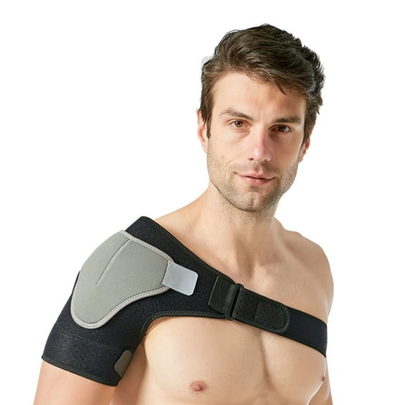 Shoulder Brace Compression Sleeve - Torn Rotator Cuff Support and Shoulder Joint Pain Relief - Arm Immobilizer Sling with Ice Pack Pocket - Dislocated Shoulder Wrap For Men and Women