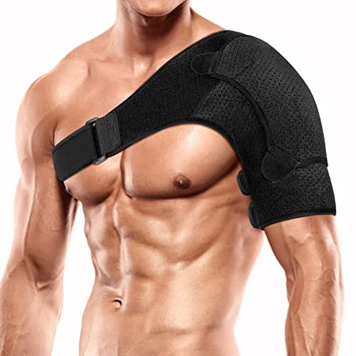 Shoulder Brace for Men Women,Adjustable Shoulder Support with Pressure Pad,Breathable Shoulder Compression Sleeve for Frozen Shoulder,Torn Rotator Cuff,Dislocated AC Joint,Sprain,Tendinitis
