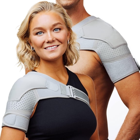 Shoulder Brace for Men and Women for Torn Rotator Cuff Support,Tendonitis, Dislocation, Bursitis, Neoprene Shoulder Compression Sleeve Wrap (L Size)