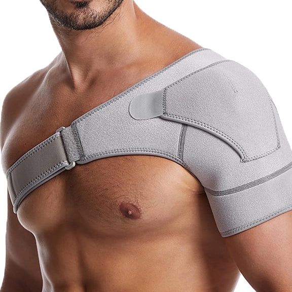 Shoulder Brace for Pain Relief, Rotator Cuff Support & Compression Sleeve for Men & Women, Adjustable Arm Sling for Injury Recovery, Prevents Strains & Dislocation, Fits Left or Right Arm