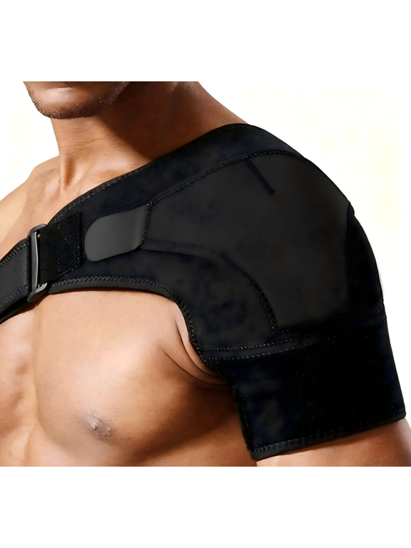 Shoulder Brace Rotator Cuff Support with Arm Sling for Pain Relief, Adjustable Compression Sleeve for Injury Recovery, Prevents Strains and Dislocation, Fits Left and Right Arm, Men and Women