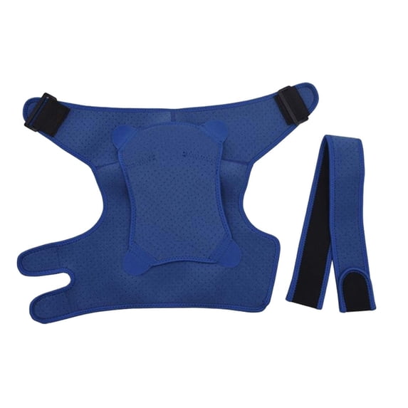 Shoulder Brace, Shoulder Support, Adjustable Upper Arm Wrap Sleeve, Men Women Compression Sleeves, Shoulder Protector for Sports Gym Workout Dark Blue S