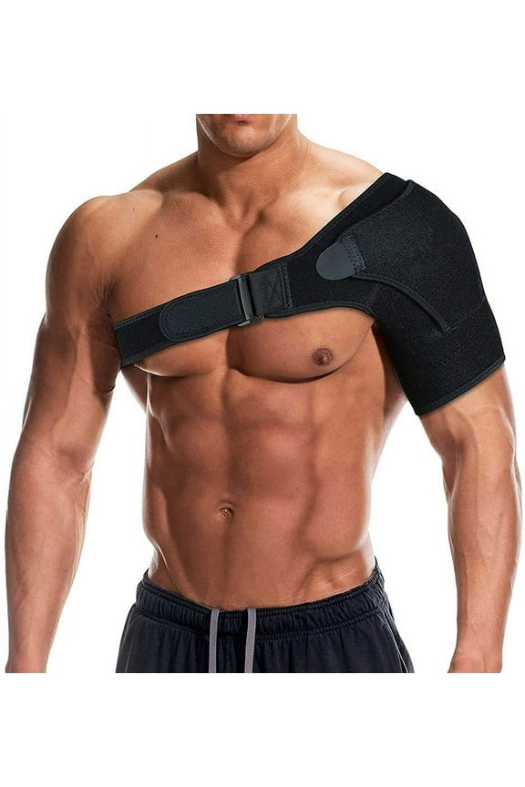 Shoulder Brace for Torn Rotator Cuff, AC Joint Pain Relief - Arm Immobilizer Wrap,Recovery Shoulder Brace, Ice Pack Pocket, Stability Strap, Recovery Shoulder Brace, Ice Pack Pocket, Stability Strap