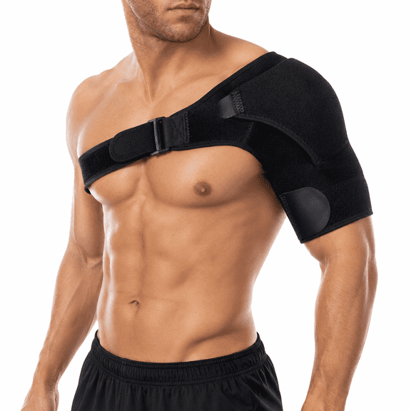 Shoulder Brace for Torn Rotator Cuff,AC Joint Pain Relief - Arm Immobilizer Wrap,Recovery Shoulder Brace,Ice Pack Pocket,Stability Strap,Recovery Shoulder Brace,Ice Pack Pocket,Stability Strap