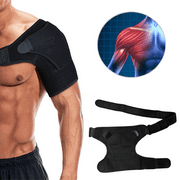 Shoulder Brace for Rotator Cuff Support and Recovery: Compression Sleeve for Injury Prevention and Pain Relief (Black)