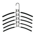 thumbnail image 1 of No Shoulder Bump Multiple Sweater Coat Clothes Hangers, 5 in 1 Multi Layer Metal Hanger Racks with Non-Slip Foam Padded, Multi Layers Space Saving T Shirt Blouse Rack, 15.75x14.96", 1 of 3