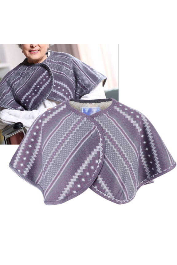 Shoulder Cape, Warm Shoulder Shawl, Soft Convenient Washable Double-Sided Plush For Old People Home