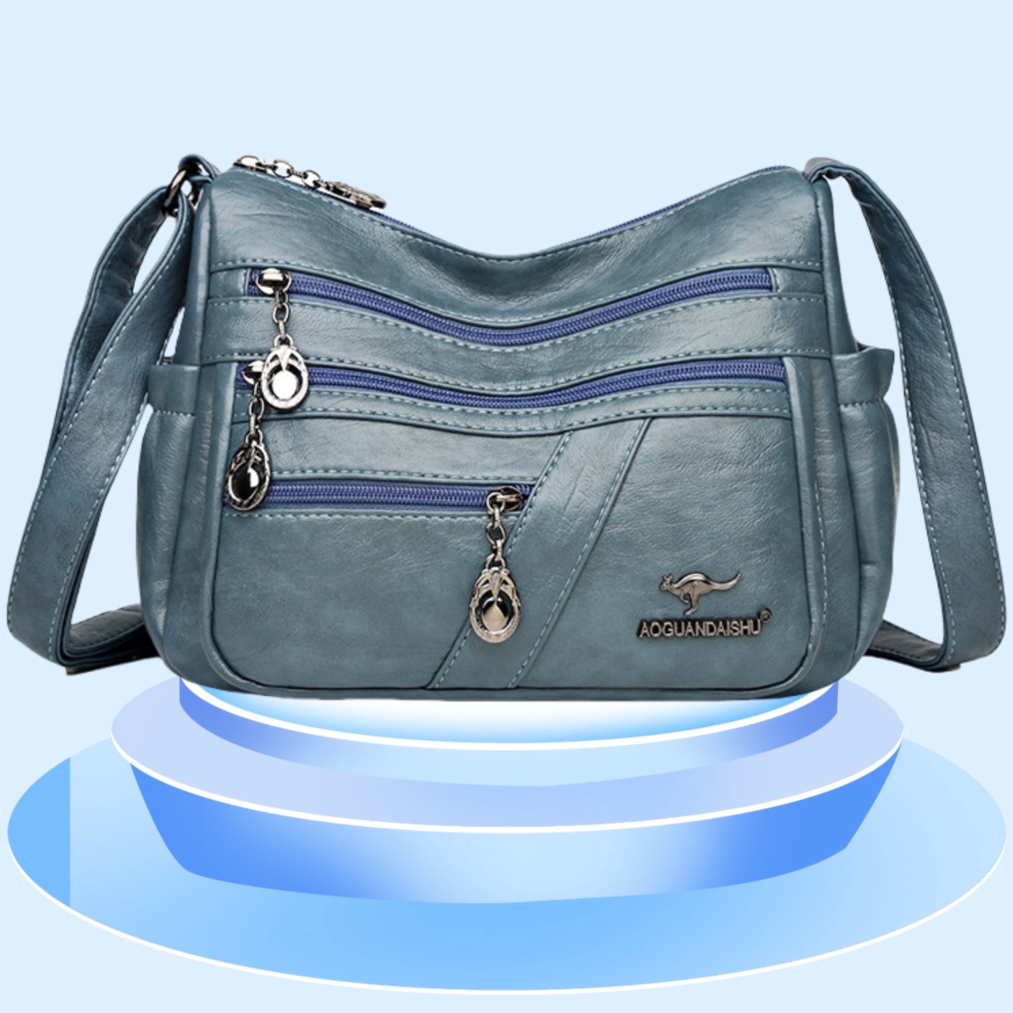 Crossbody Purse for Women Ladies Soft PU Leather Shoulder Bag with ...