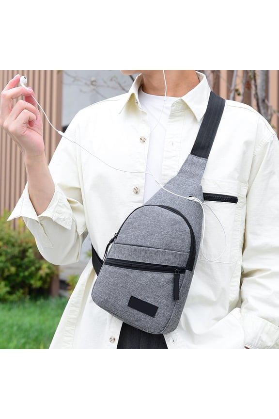 Shoulder Crossbody Chest Bag, Compact Everyday Carrier for Men and Women, Hands-Free Design