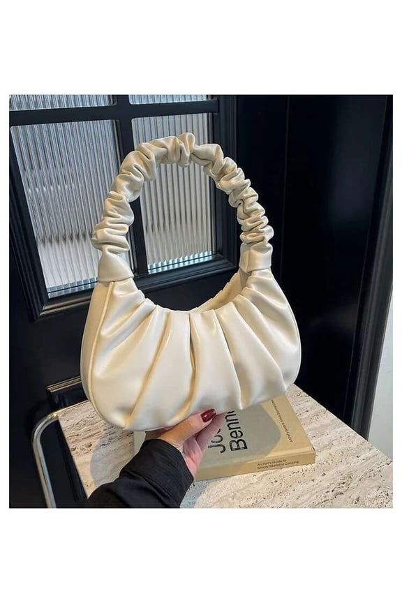 Shoulder Handbag Women Fashion Small Ruched Hand Sofii Clutch Hobo Bag Trendy Purse for Lady