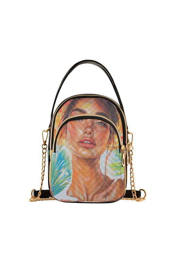 Shoulder Handbag Women's Crossbody Handbags 5.91x3.15x8.27 Inch Bank Card Bag Cash Bag Key Bag Beautiful Summer Beauty