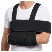 Shoulder Immobilizer Arm Sling - Lightweight Breathable Shoulder Support Brace for Broken Bone Fracture Dislocation Recovery