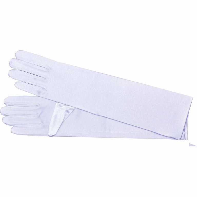 Shoulder-Length White Gloves Adult Halloween Accessory