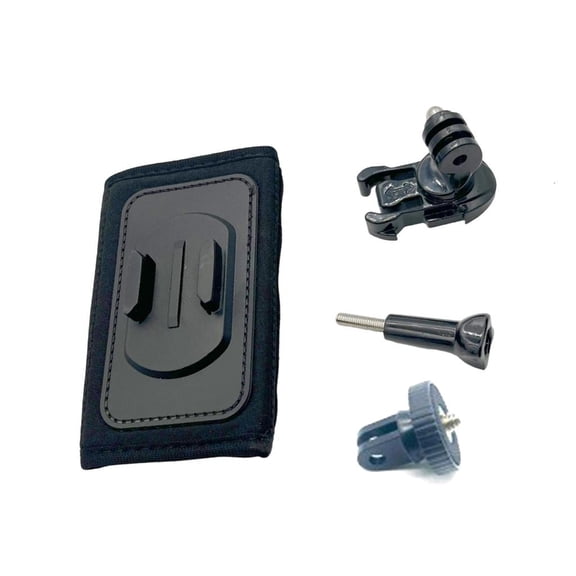 Shoulder Mount Bracket For Sports Cameras Includes Rotating Adapter & 1/4 Screw