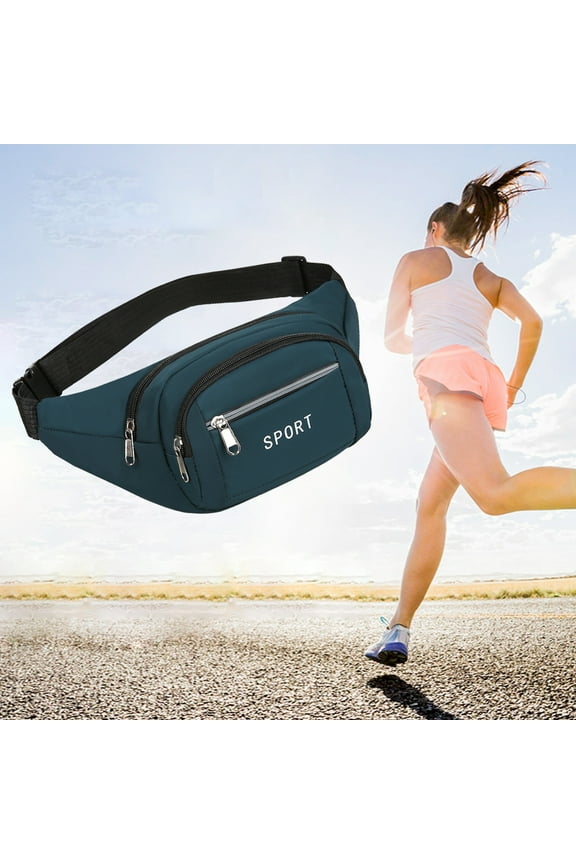 Shoulder Multilayer Backpack Messenger Bag Waist Bag Travel Hiking Backpack Chest Bag With Front Pocket Lightweight Casual Shoulder Packaging Item(Green)