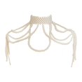 thumbnail image 1 of Shoulder Necklace Body Chain Body Jewelry for Music Festival Party Halloween, 1 of 7