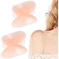 thumbnail image 1 of Shoulder Pads,Happon 2 Pairs Silicone Soft Anti-Slip Shoulder Pads,Self Adhesive Invisible Shoulder Push-up Pads,Shoulder Enhancer for Woman Man,SKin Color, 1 of 7